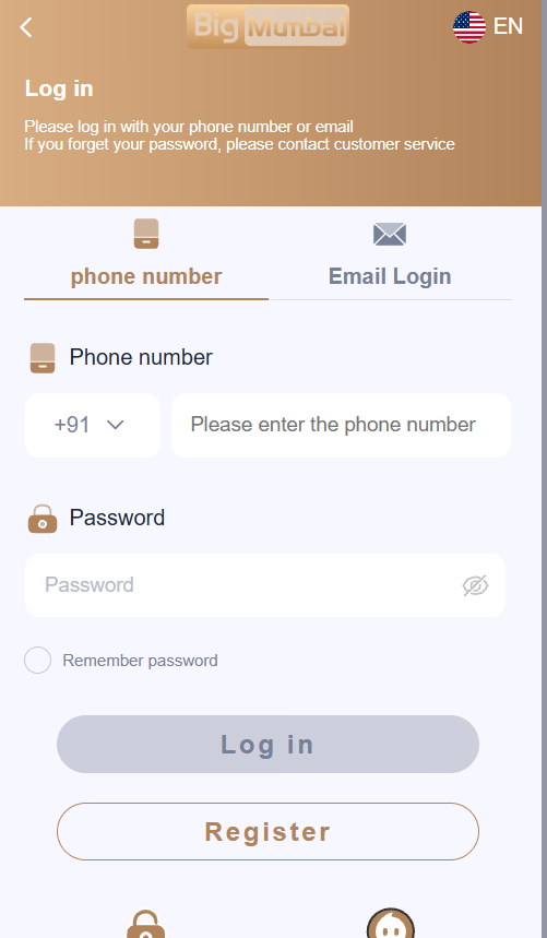 big mumbai login